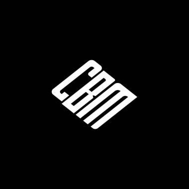 Siyah arkaplanda CBM harfi logo tasarımı. 