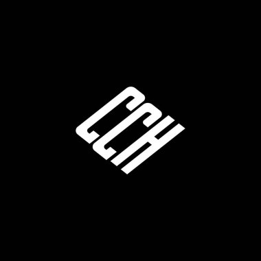 Siyah arkaplanda CCH harfi logo tasarımı. 