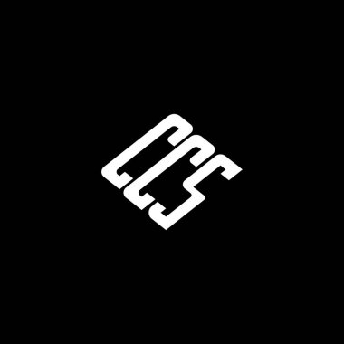 Siyah arkaplanda CCS harfi logo tasarımı. 