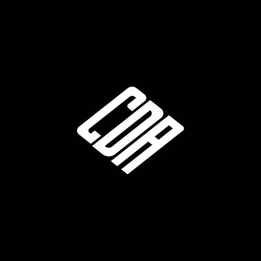 Siyah arkaplanda CDA harf logo tasarımı. 
