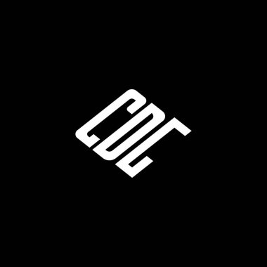 Siyah arkaplanda CDG harfi logo tasarımı. 