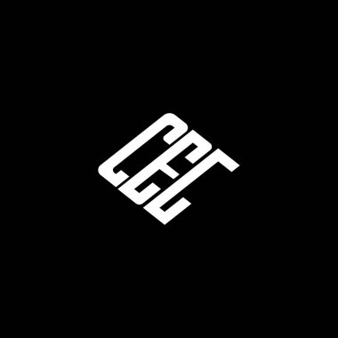 Siyah arkaplan üzerinde CEG harfi logo tasarımı. 