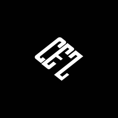 Siyah arkaplan üzerinde CEZ harfi logo tasarımı. 