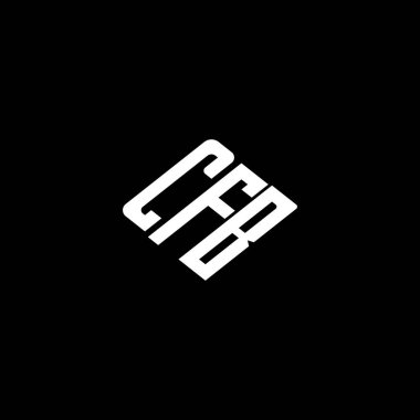Siyah arkaplan üzerine CFB harfi logo tasarımı. 