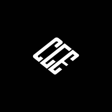 Siyah arkaplanda CGE harf logosu tasarımı. 