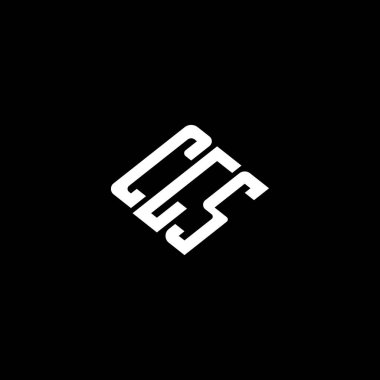 Siyah arkaplanda CGS harfi logo tasarımı. 