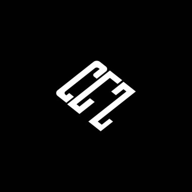 Siyah arkaplanda CGZ harf logosu tasarımı. 