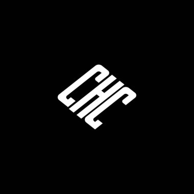 Siyah arkaplanda CHC harfi logo tasarımı. 