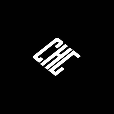 Siyah arkaplanda CHG harf logosu tasarımı. 