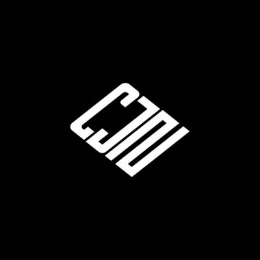 Siyah arkaplan üzerinde CJN harfi logo tasarımı. 