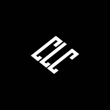 Siyah arkaplan üzerinde CLC harf logosu tasarımı. 