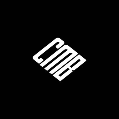 Siyah arkaplan üzerine CMB harfi logo tasarımı. 