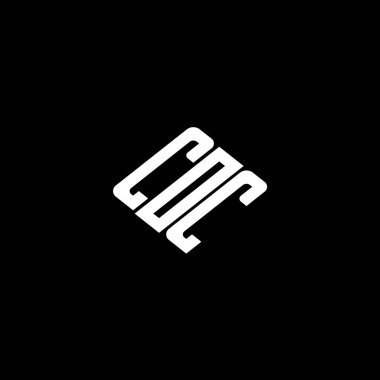 Siyah arkaplanda COC harfi logo tasarımı. 