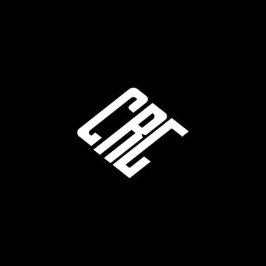 Siyah arkaplan üzerine CRG harf logo tasarımı. 