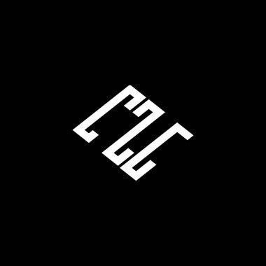 Siyah arkaplan üzerine CZG harf logosu tasarımı. 