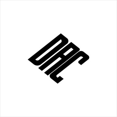 Yenilikçi veri analizi ve dijital dönüşüm markalaşması için geometrik çizgiler içeren modern soyut DAC logo tasarımı