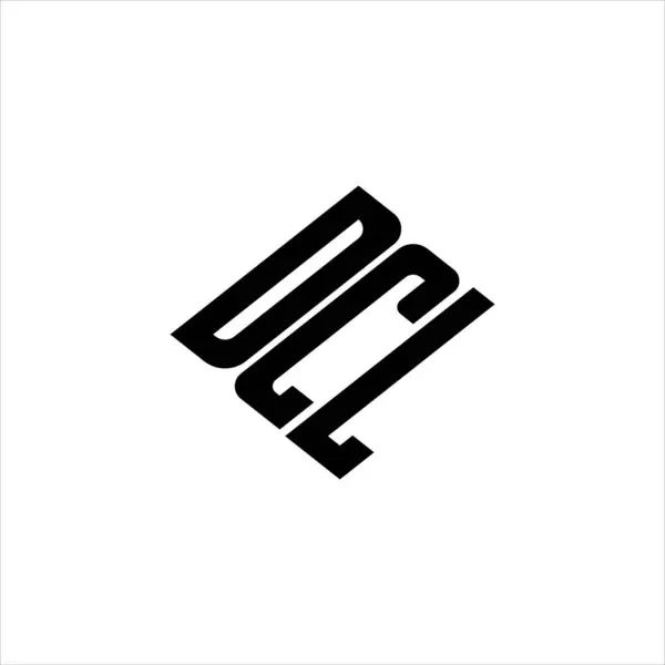 Yenilikçi veri analizi ve dijital dönüşüm markalaşması için geometrik çizgiler içeren modern soyut DCL logo tasarımı