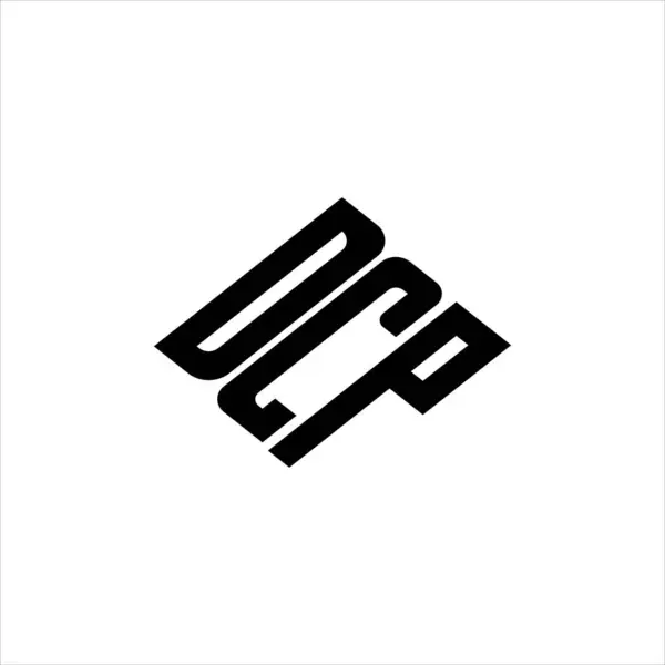 Yenilikçi veri analizi ve dijital dönüşüm markalaşması için geometrik çizgiler içeren modern soyut DCP logo tasarımı