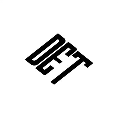  Yenilikçi veri analizi ve dijital dönüşüm markalaşması için geometrik çizgiler içeren modern soyut DET logo tasarımı