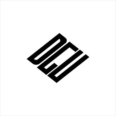  Yenilikçi veri analizi ve dijital dönüşüm markalaşması için geometrik çizgiler içeren modern soyut DGU logo tasarımı