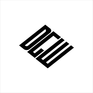 Yenilikçi veri analizi ve dijital dönüşüm markalaşması için geometrik çizgiler içeren modern soyut DGW logo tasarımı