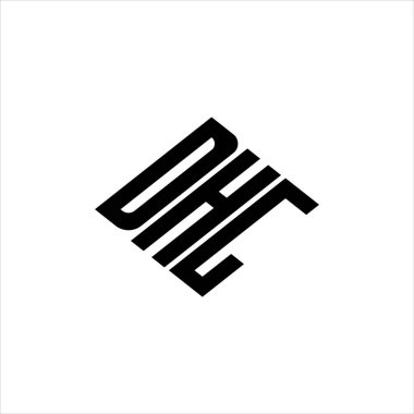  Yenilikçi veri analizi ve dijital dönüşüm markalaşması için geometrik çizgiler içeren modern soyut DHG logo tasarımı