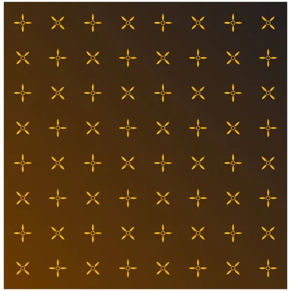 Altın desenli minimalist çiçek