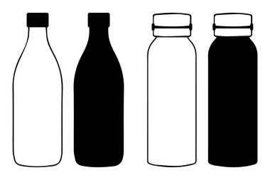 Kozmetik Tüpü Ambalaj Vektörü Toplama Kremi, Losyon ve Jel Tüpü Siluetleri