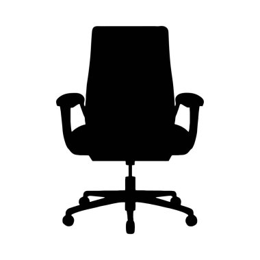 Modern bir ofis sandalyesinin basit, cesur bir silueti, kendine özgü tasarımını sergiliyor..