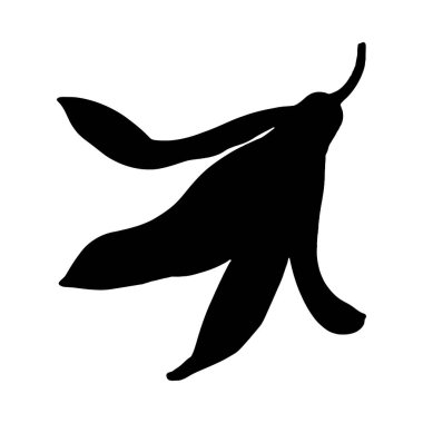 Basit, elle çizilmiş bir çiçek silueti, çeşitli tasarım projeleri için mükemmel..