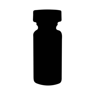 Basit, siyah bir şişe silueti, çeşitli tasarım projeleri için ideal. Ayırt edici özelliği minimalist tarzıdır..