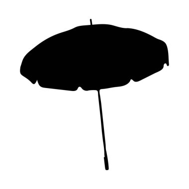 Basit, zarif bir plaj şemsiyesi, minimalist tarzıyla ayırt edici..