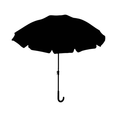 Klasik bir tarzı olan basit, kapalı bir şemsiye..