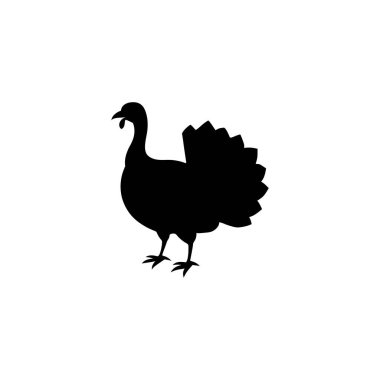 Basit, zarif bir hindi silueti, Şükran Günü tasarımları için mükemmel. Ayırt edici özelliği minimalist tarzıdır..