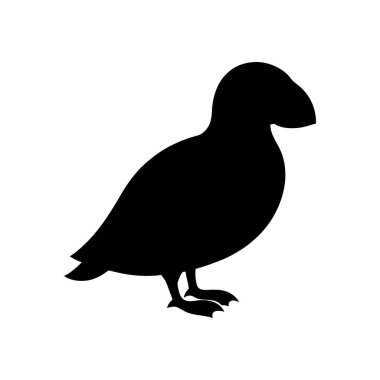 Atlantik martısının basit, cesur, siyah silueti, kendine özgü minimalist tarzını sergiliyor..