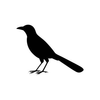 Basit ama çarpıcı bir kuş silueti, kendine özgü minimalist bir stil sergiliyor..