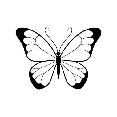 Basit ama zarif bir kelebek silueti, kendine özgü minimalist bir stili var..