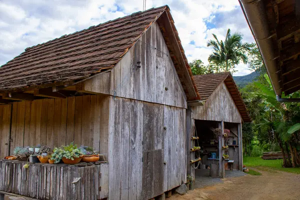 Eski yarı keresteli (Fachwerk) bir ev, açık mavi gökyüzü ile güneşli bir günde, geleneksel Alman tarzı mimari sergilenmektedir. Kültürel mirasın ve zamansız cazibenin resimsel bir sembolü..