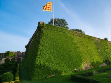 Barselona, İspanya 'daki ortaçağ kalesi