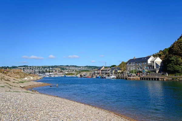 Axmouth Royaume Uni Août 2022 Bateaux Pêche Yachts Amarrés Long — Photo