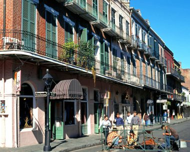 NEW ORLEANS, ABD - 19 Kasım 1995 - Royal Street, French Quarter, New Orleans, Louisiana, ABD, 19 Kasım 1995