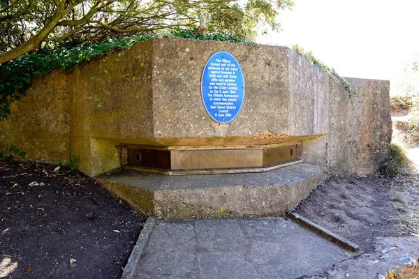 Sidmouth August 2022 World War Pillbox Grounds Connaught Gardens Sidmouth — стоковое фото