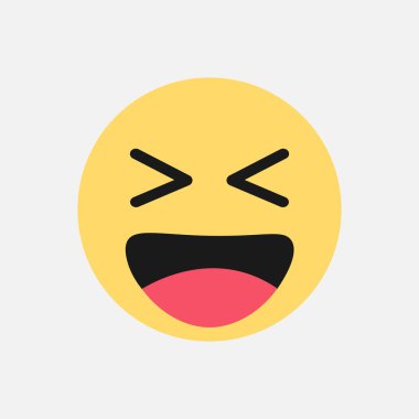 Saydam arka plan üzerinde gülümseme logo kavramı izole gülümseme vektör simgesi