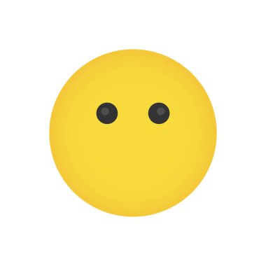 Sarı simge gülümseme ikonu. Gülümsemenin düz çizimi. Web için gülen vektör simgesi.