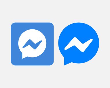 Soyut haberci sosyal medya simgeleri koleksiyon vektörünü ayarla