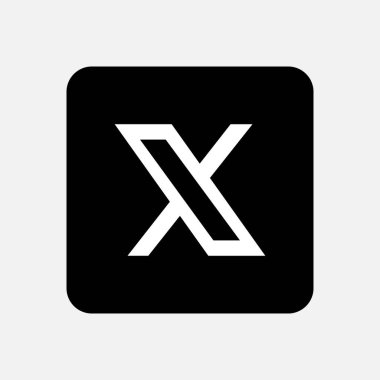 3B oluşturma, x logo simgesi şeffaf arkaplanda izole edildi.