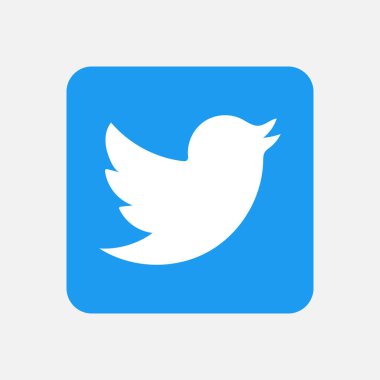 Uygulamalar ve web siteleri için sosyal medya simgesi twitter 'ı tek renk. Blogları, web sitelerini ve videoları bağlamak için sosyal ağ sembolleri