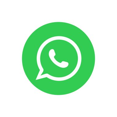 3D rengarenk WhatsApp logosu sosyal medya uygulama simgesi parlatıcı efekt şeffaf arkaplanda izole.
