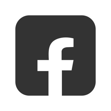 3D canlı renkli Facebook logosu sosyal medya uygulaması simgesi parlaklık efekti şeffaf arkaplanda izole.