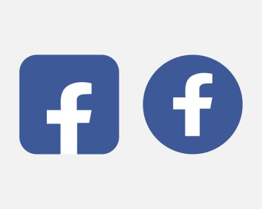 Popüler Sosyal Medya Facebook logo koleksiyonu.